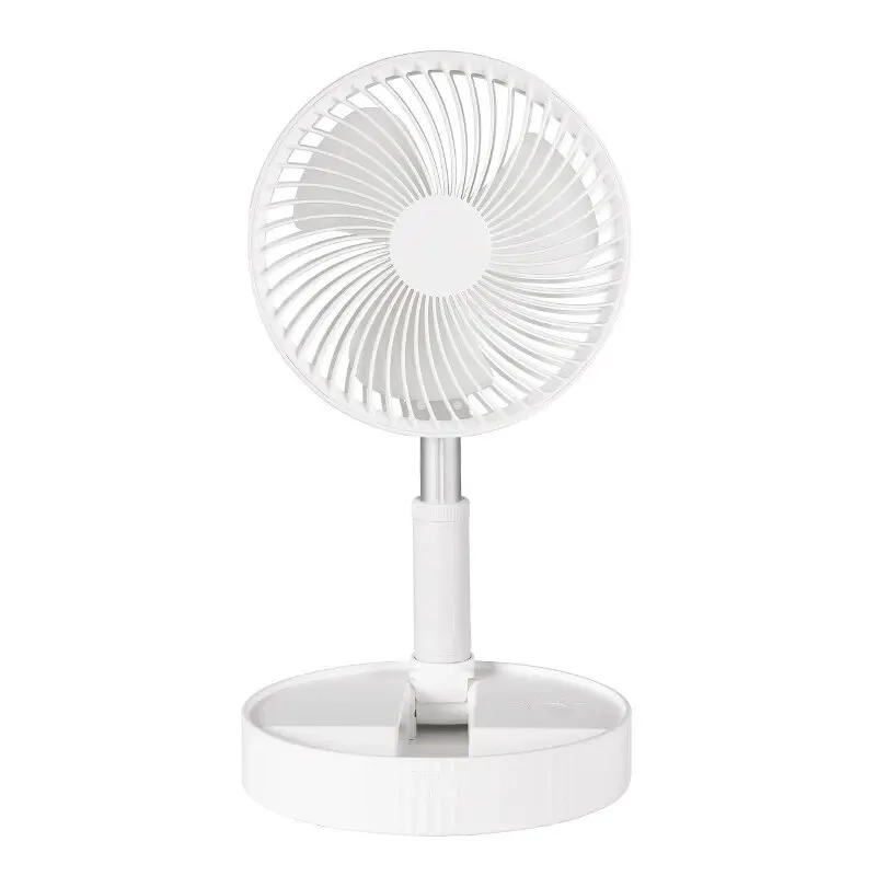 Portable Electric Fan Folding Telescopic Floor Standing USB Rechargeable Mini Brushless Fan for Home Office Air Conditioner