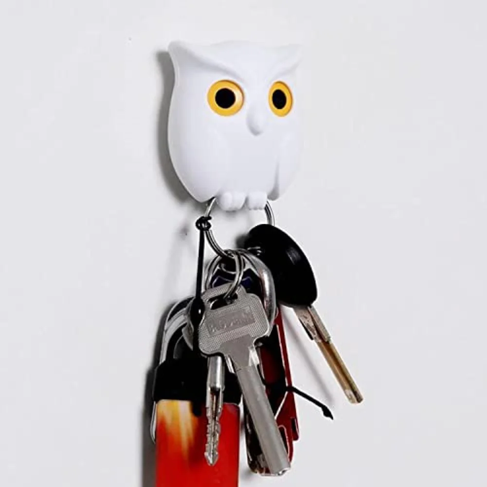 Key Storage Solution 6*5*3 Owl Key Holder Creative Storage Solution Key Holder Eye Closing Design Home Decor Key Holder view 2