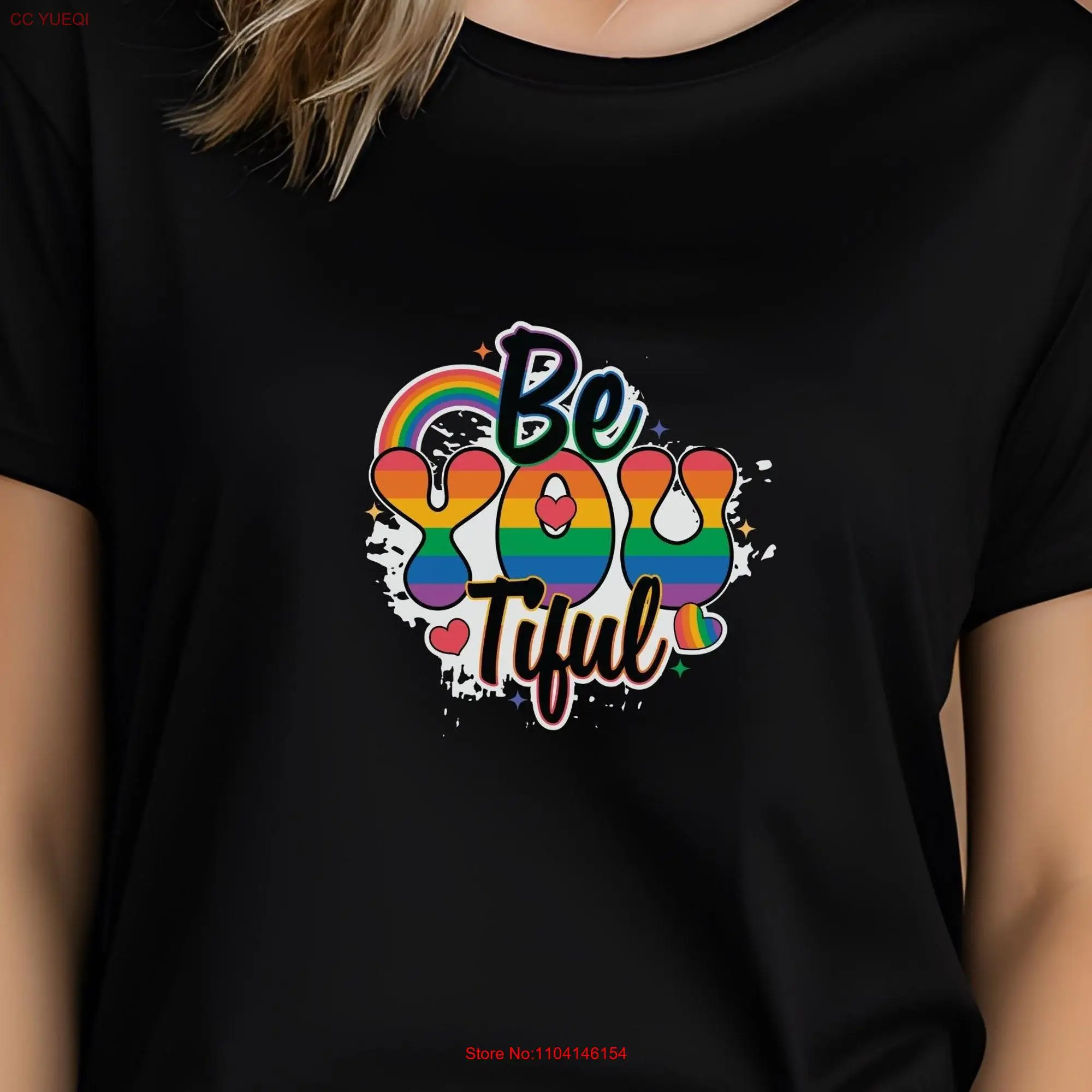 Gay Pride T Shirt Month Rainbow Gayness LGBT Lesbian Top ed long or short sleeves