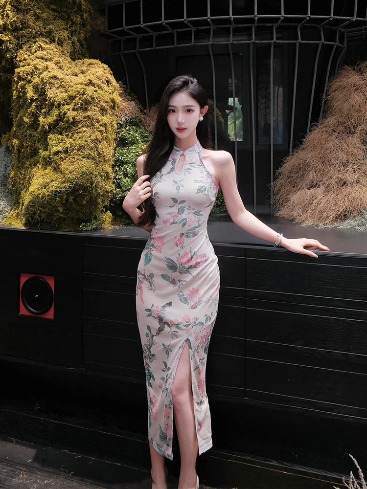 

Slimming Long Qipao Dr SYJ ujia New Chinese Sle National Trend plus Size Women's Dr Ele Aosphere Body a
