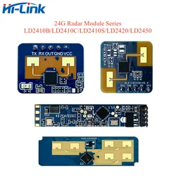 Hi-Link 24G Φ LD2410C LD2410S LD2420 LD2450 FMCW 24G смарт-датчик присутствия человека, датчик движения, радар, модуль электронный