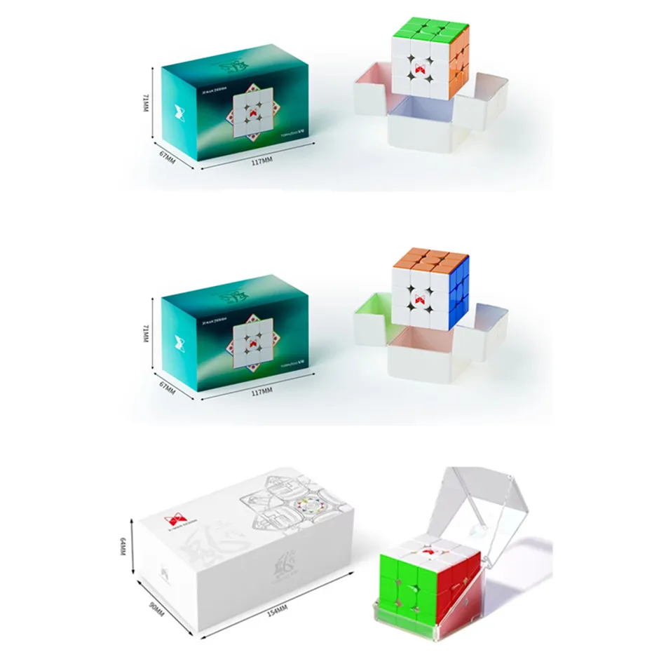 QiYi XMD Tornado serie V3/V4 M 3x3x3 insignia/Pioneer Maglev Cubo mágico UV rompecabezas de velocidad profesional juguete para niños Cubo mágico