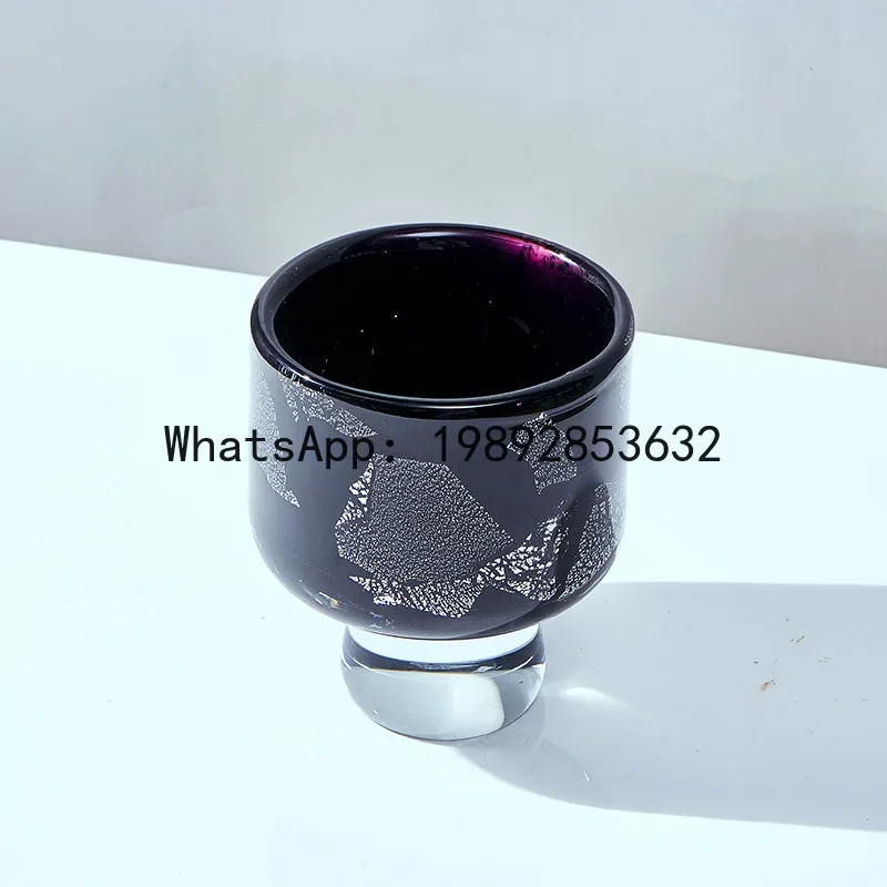 

X20 High Crystal Bottom Light Luxury Silver Foil Glazed Vase Ceramic Floral Ornament Holiday Decoration