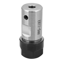 B23B 7Pcs Steel ER11 Spring Collet 1/2/3/4/5/6/7Mm With 5Mm ER11A Extension Rod Motor Shaft Holder