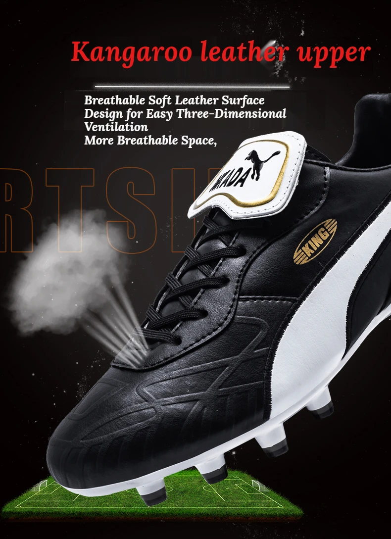 Hniadia Soccer Shoes Superior Quality Football Boots Simple fashionStyle Soccer Cleat Football Training Shoes AG Same As Messi