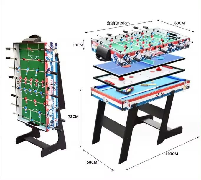 

Wholesale New Design kids 5 in 1 Multi Function Game table football game