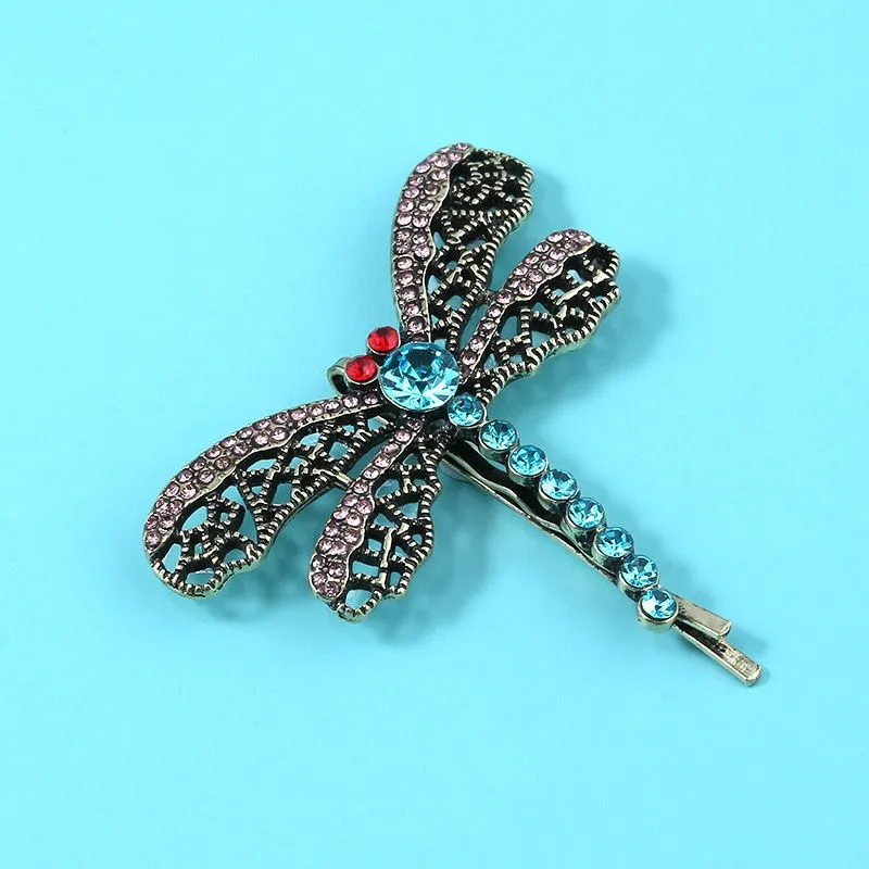 Halloween Ghost Mom Retro Butterfly Hairpin Edge Clip Girl One Word Clip Fashion Dragonfly Headwear Women's Gift