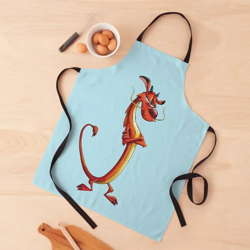 

Mushu Apron for women halloween chef costume kitchen and home Apron