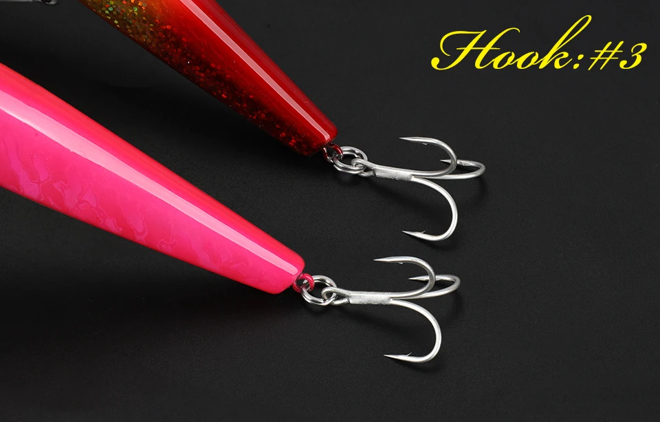 TSURINOYA 160F Ultra-lange Casting Schwimmende Minnow Angeln Köder DW110 STINGER 163mm 31g Meer Angeln Harten köder Piura Seebarsch Köder – Detail 15