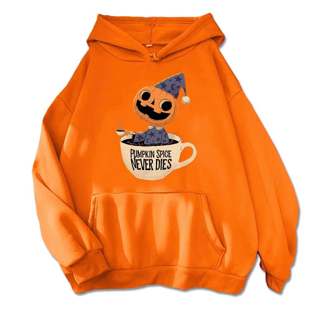 Unique Pumpkin Person Hoodie -  Featuring Festive Pumpkin Character in A Coffee Mug Hoodies Customizable Sweatshirt Funny