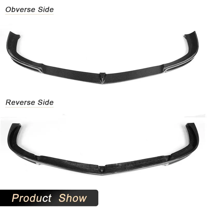 Becquet de lèvre de pare-chocs avant de voiture en Fiber de carbone, pour Mercedes Benz classe C W204 C63 AMG 2012 – 2014, Kit de carrosserie de tablier avant de course