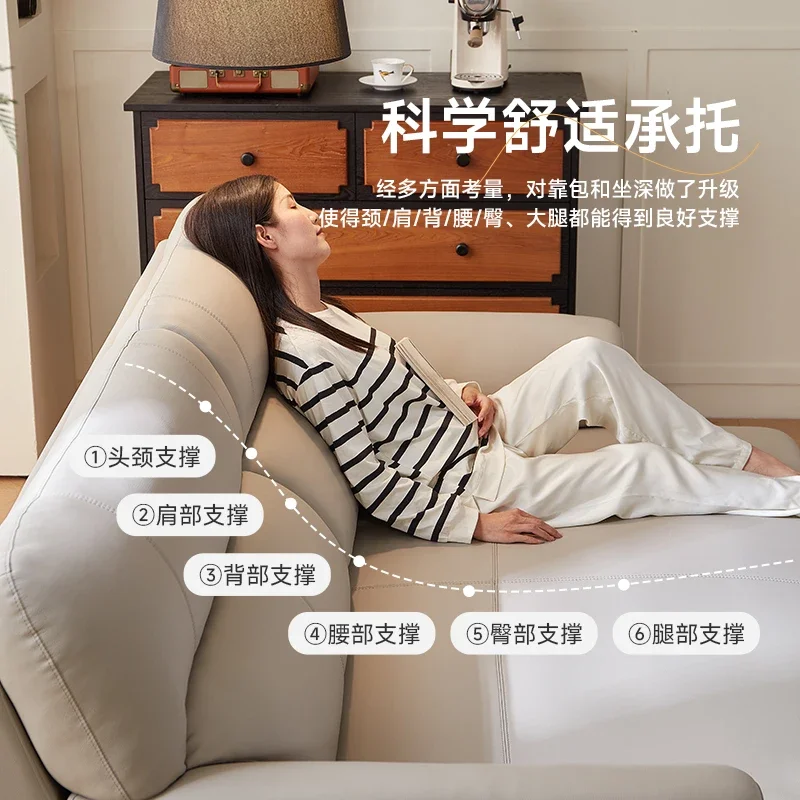 

Small apartment sofa bed electric telescopic integrated living room dual-purpose zero against the wall 2024 new automatic