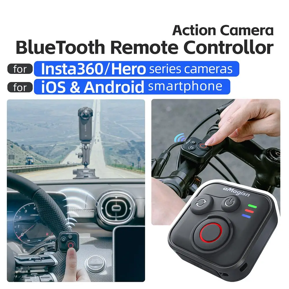 Multifunctional Wireless Bluetooth Remote Control For Insta360 Series Series Cameras/Smartphone Action Camera Accessories
