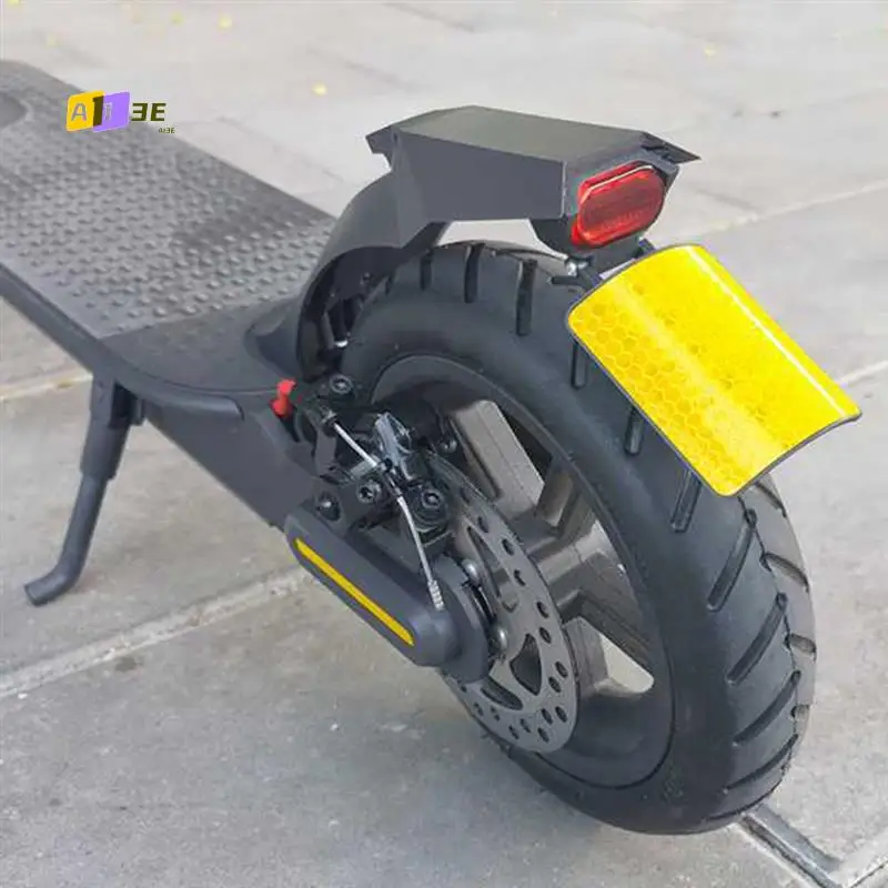 

A03E-Scooter Fenders Rear Mudguard Tail Light Kit With License Plate Flap For Xiaomi Electric Scooters, M365/PRO, Black Easy Ins