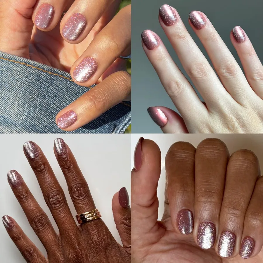 Effets Super Stick Mani Press On Nails pour un usage quotidien et des occasions spéciales Conception ronde extra courte Aucune colle requise 32 onglets