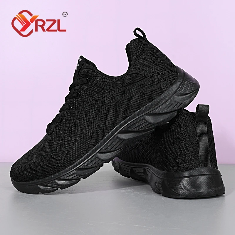 YRZL Running Shoes Men Sneakers Fashion Lightweight Trainers Breathable Walking Shoes Comfortable Athletic Sport Shoes for Men