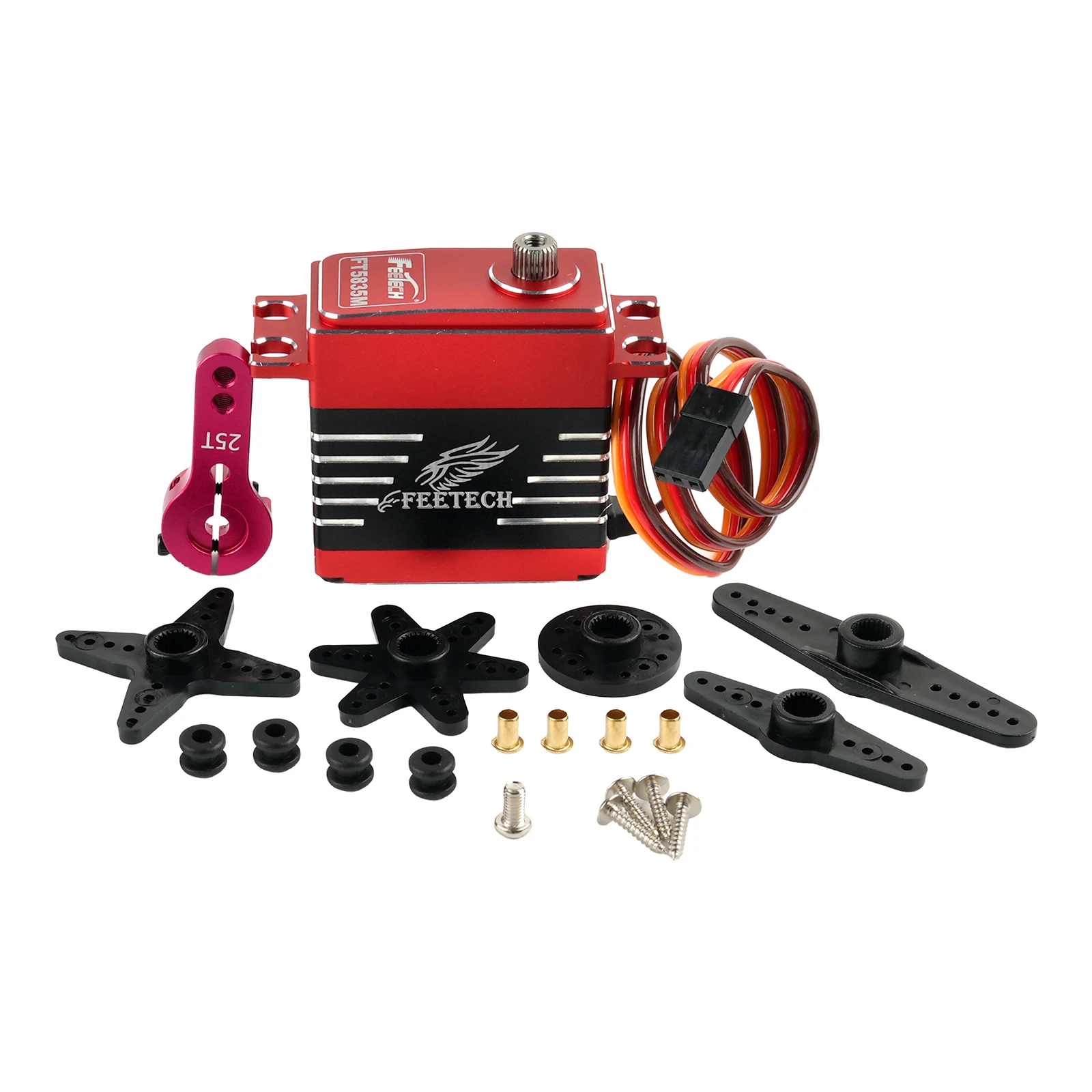 Feetech FT5835M Digitale Servo 7.4V 35KG 180 Graden Hoge Snelheid Grote Koppel Metal Gear 25T Arm voor RC Baja Auto Boot DIY Robot Arm