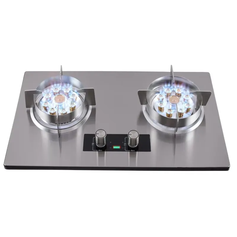 

9-камерная встраиваемая газовая плита - бытовая варочная панель на сжиженном газе с обычным пламенем, кухонная плита из нержавеющей стали для домашнего использования