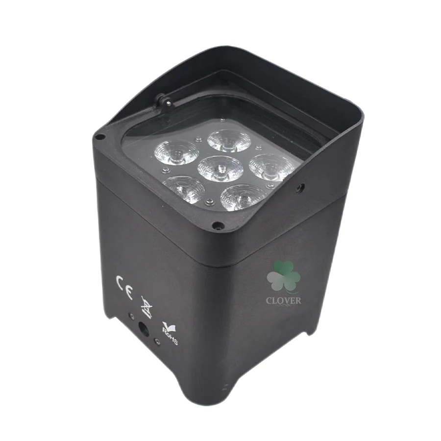 No Tax 1pcs Bag For Battery Operated Wedding Uplight 6x18w RGBWAUV Led Wireless DMX Wifi Remote Control Dj Par Sound Party