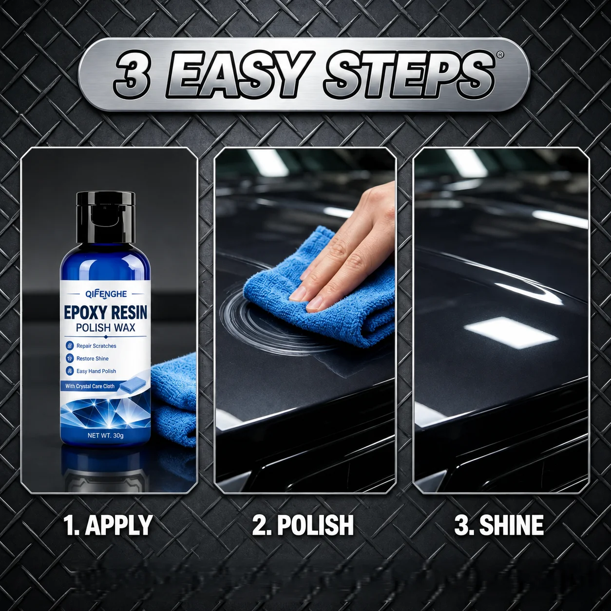 Epoxy Resin Polish Wax Scratch Remover Repair Paste Crystal Shine Restorer for Resin Crafts Surface Care Polishing 30g