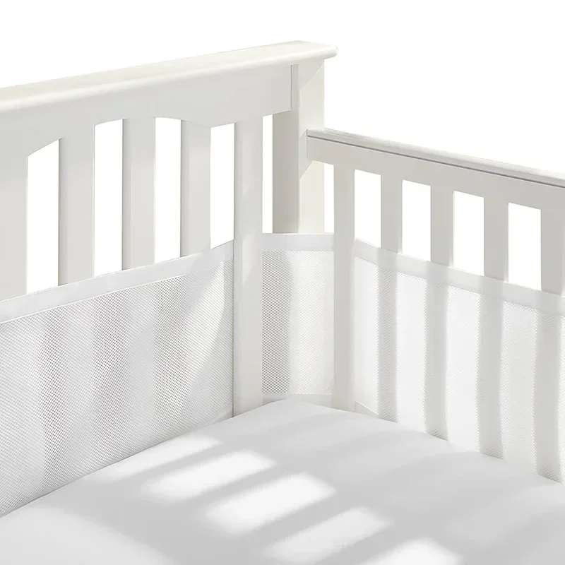 2Pcs/Set Summer Infant Bedding Bumpers Newborn Cot Bed Around Protector Baby Mesh Crib Bumper Liner Breathable