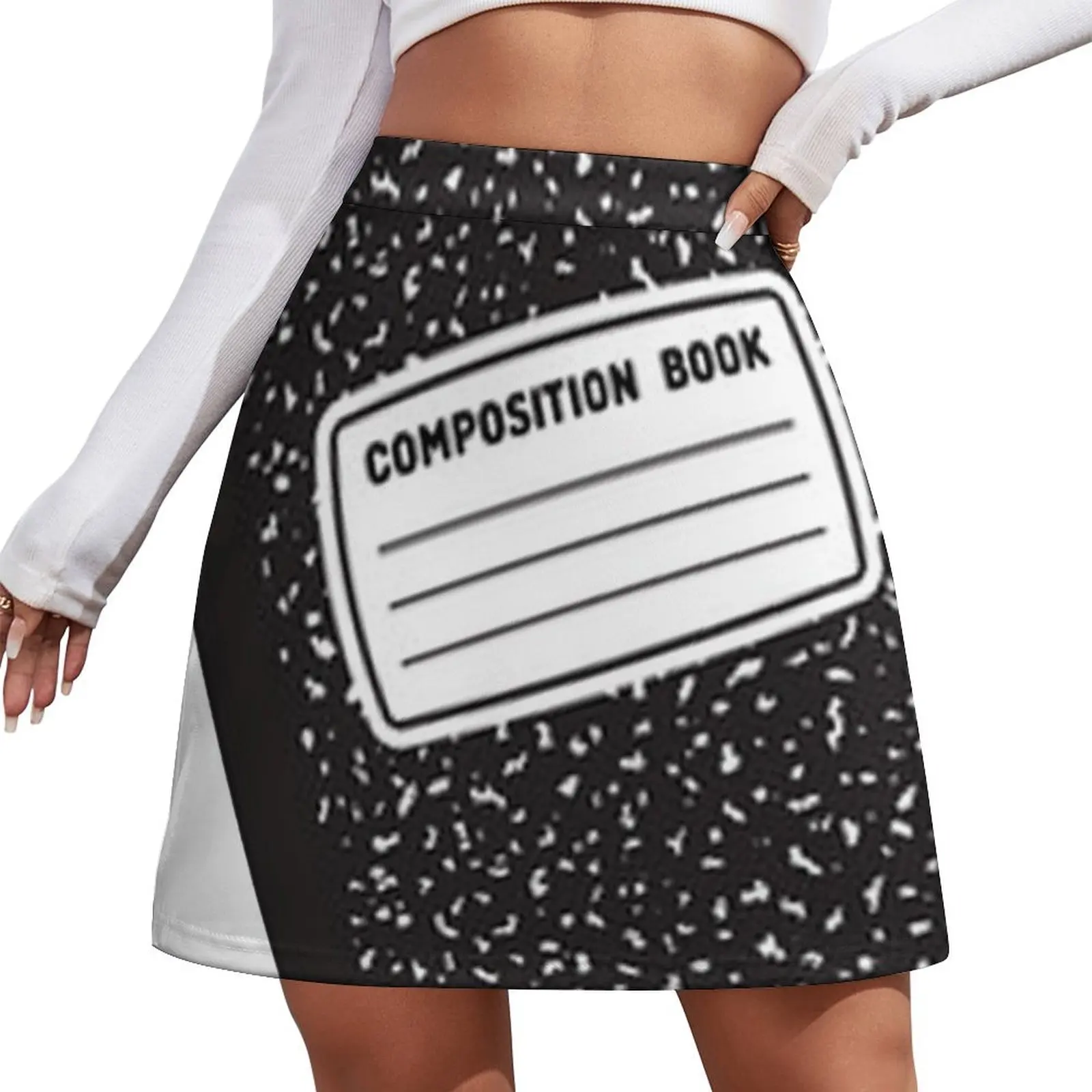 

Writing - Composition Book Mini Skirt korean fashion mini denim skirt kpop
