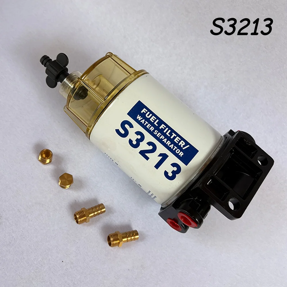 

S3213 Fuel Filter Water Separator Assembly Outboard For Mercury Quicksilver OMC Marine Engine Boat 10 Micron Kit