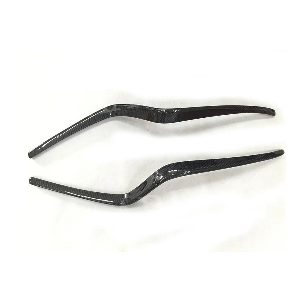 Carbon Fiber Front Bumper Trim Line Decoration Air Trims Strips For Porsche Macan 2014-2017 Body Kits Car Accessories FRP
