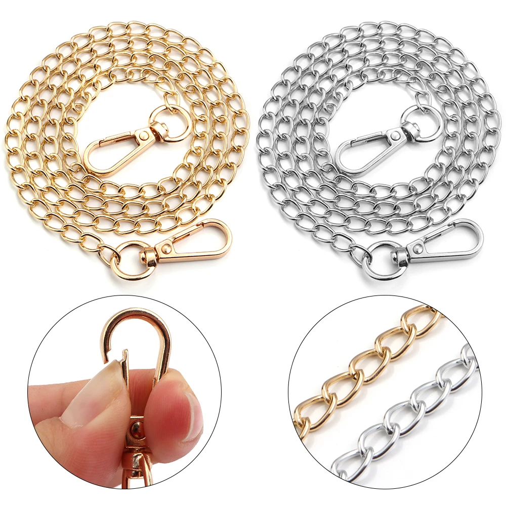 

20-120cm Purse Chain Strap Crossbody Handbag Chains Replacement Shoulder Bag Chain Straps Diy Women Girl Bag Part Accessories