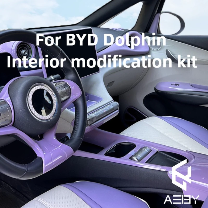 

AEBY For BYD Dolphin 2021-2025 Center Console lower Storage Box Touchscreen Rear Storage Tray Dashboard Organizer Accessories