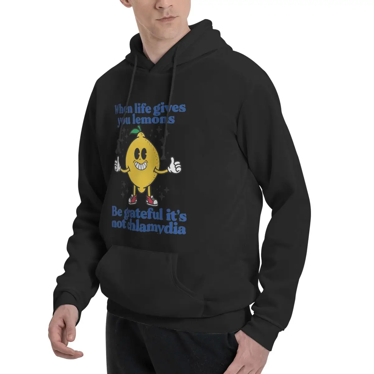 Lemons And Chlamydia Polyester Hoodie Men's Sweatershirt Warm Dif Colors Sizes