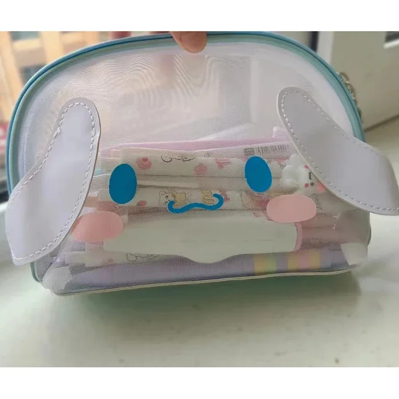 My Melody Sanrio Kawaii Anime Pen Bag Cute Sweet Cinnamoroll Cartoon Large Capacity Pencil Case Cosmetic Bag Lovely Gifts Girls