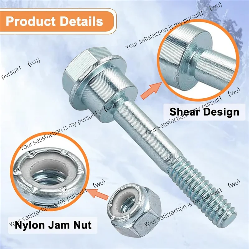 AB66-10Pcs 580790401 Snow Blower/Throwers Shear Pins Bolts & Nuts For Craftsman ,Poulan AYP 2 Stage Snow Blowers