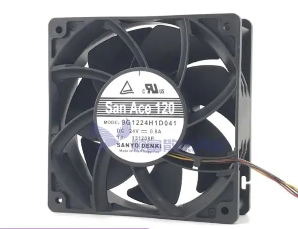 

Ltsf For SANYO DENKI 9G1224H1D041 DC 24V 0.8A 120x120x38mm 4-WireServer Cooling Fan 12cm