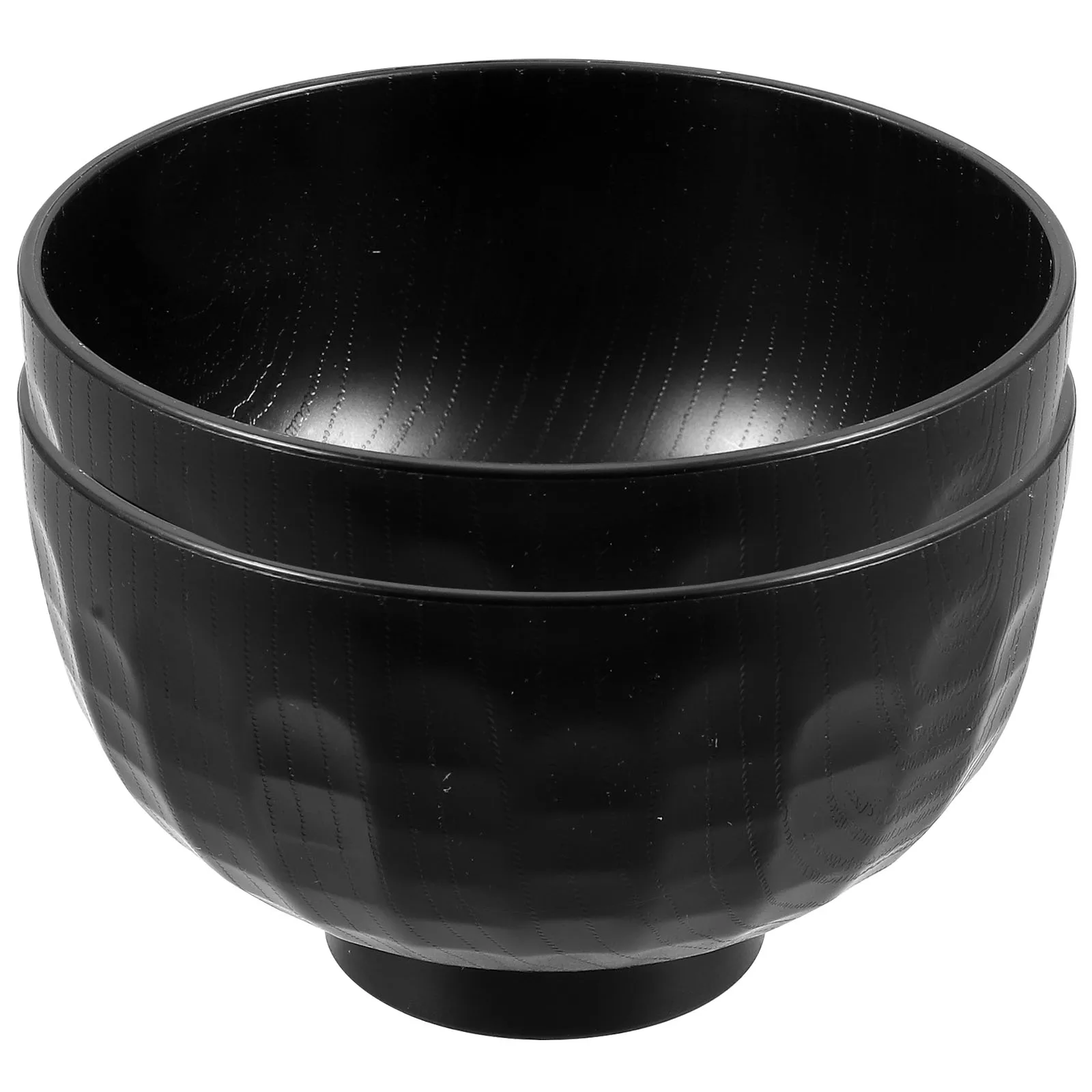 

2pcs Miso Bowl Design Japanese Soup Bowls Plastic Smooth Mouth Rice Bowls Hot Cold Serving Kitchen Barware