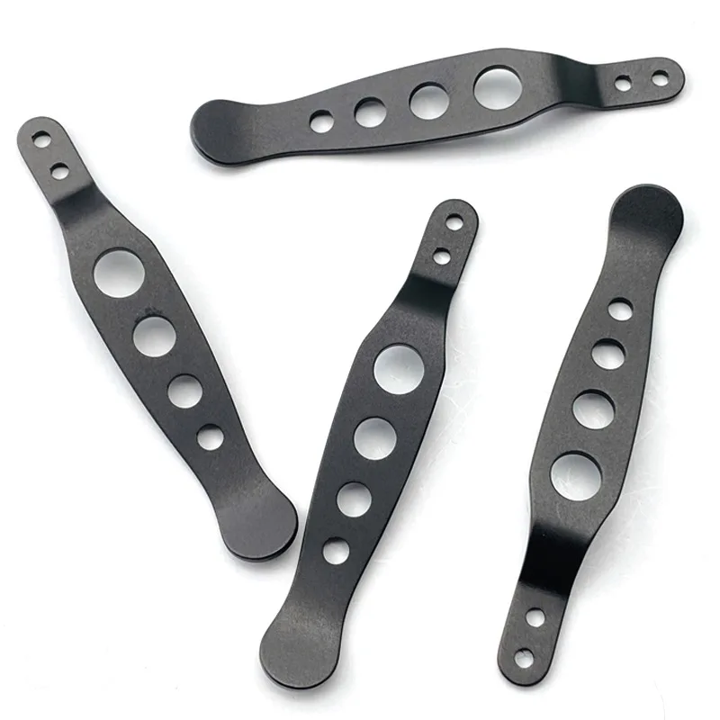 XM18 Lochmuster-Taschenclip – Titanlegierung: CNC-gefräster Messerclip für ZT-Messer, passend für ZT 0055 und ZT 0560