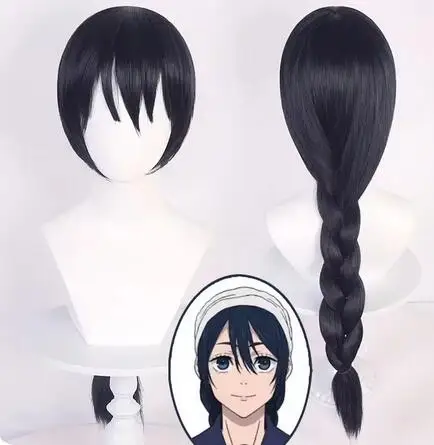 

Amanai Riko Cosplay Synthetic Wig Blue Black Big Braided Heat Resistant Hair Anime Wigs