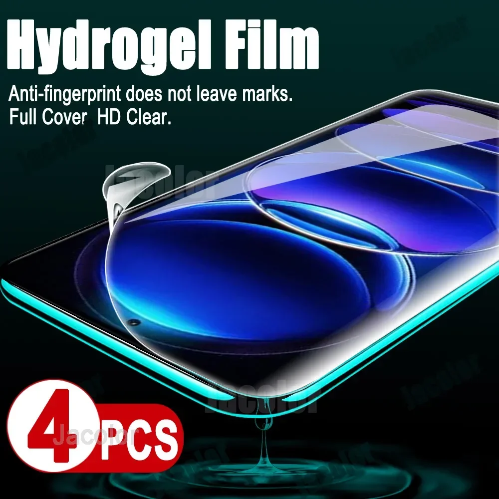 4pcs Hydrogel Film For Redmi Note 12S 12 S 4G Pro 5G Speed Plus Turbo 12Pro Screen Protector Xiaomy Radmi Note12 12Turbo 4 5 G