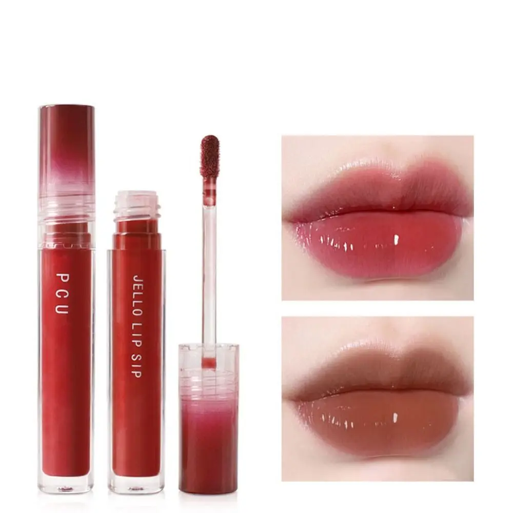 Brilho labial hidratante de longa duração, maquiagem hidratante, suave, cosmético, copo antiaderente, 6 cores