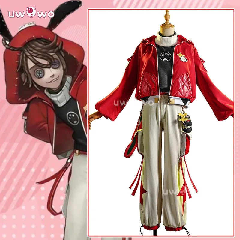 

qq28LQUWOWO series: Game Identity V Prisoner Luca Balsa S Collab Cosplay Red Jacket Halloween Costume