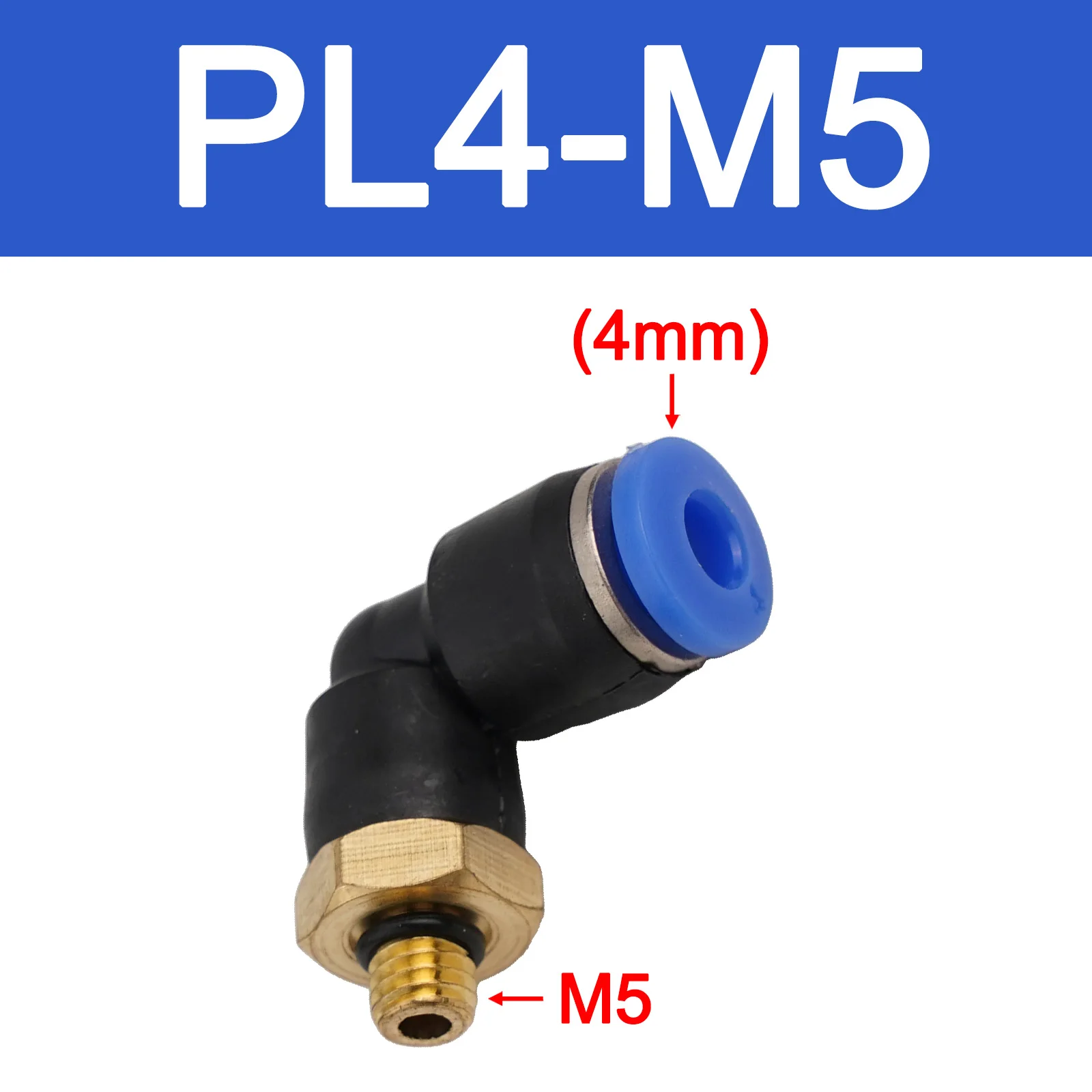 Pneumatic Quick Connector Air Fittings Thread Elbow Adapter PL4-16mm Hose Tube Elbow Air Hose Fittings Quick Connector