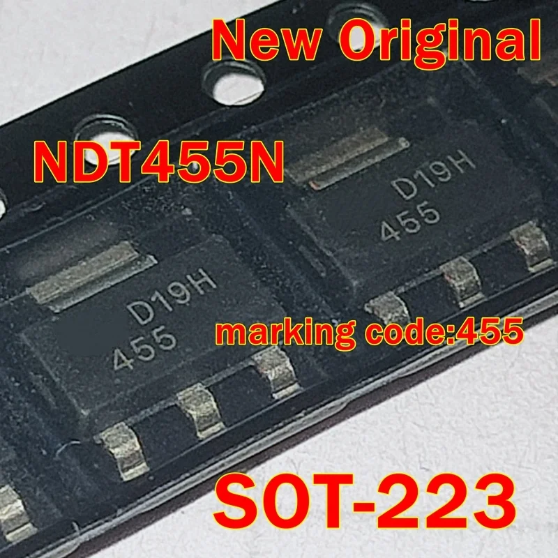 

1pcs to 100pcs NDT455N marking code:455 SOT-223 New Original N-Channel Enhancement Mode Field Effect Transistor