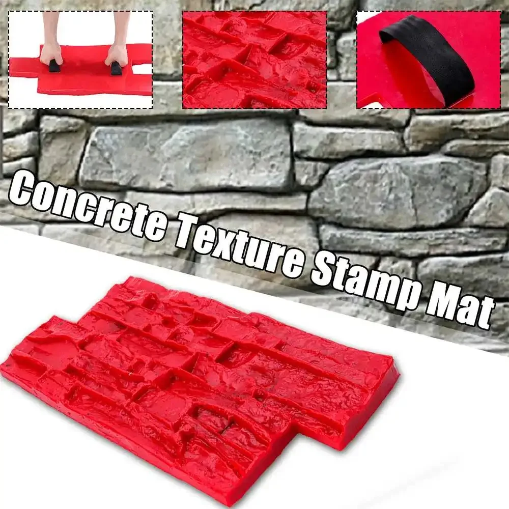 Polyurethane Molds For Concrete Garden House Decor Texture Wall Floors Mold Cement Plaster Stamps Model 45x20cm