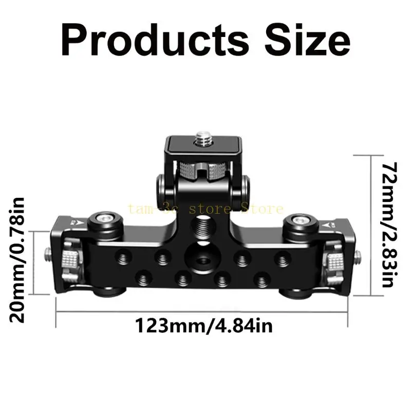 Staffe versatili per smartphone Set supporti per telefono tripli Supporto in alluminio per vlogging D0UA