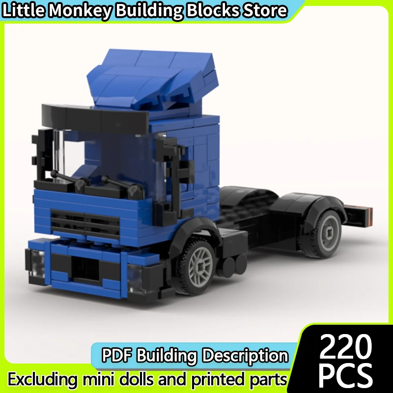 

City Car Model MOC Building Bricks FL2006 Small Transport Truck Modular Technology Children Holiday Gifts Assemble Toys Suit