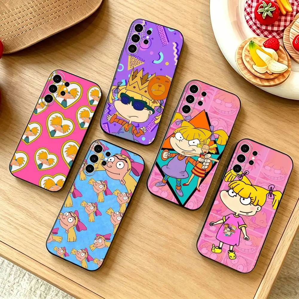 K-Hey Arnold Helga Bonito Phone Case For Samsung S25,S24,S21,S22,S23,S30,Ultra,S20,Plus,Fe,Note,10,9,5G Black Cover