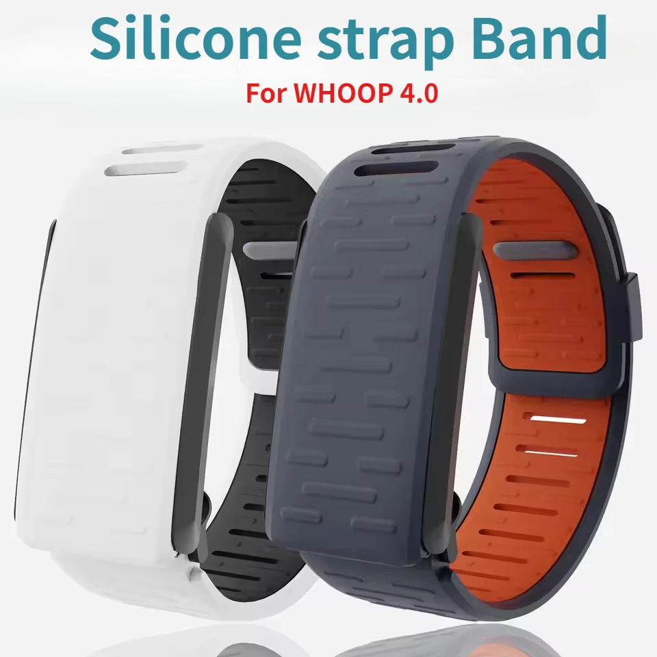 スーパーソフトスポーツフレックスシリコンリストバンド Whoop 4.0 MG ONE+Peak Whoop 4.0 心拍数モニター 防水・防汗対応