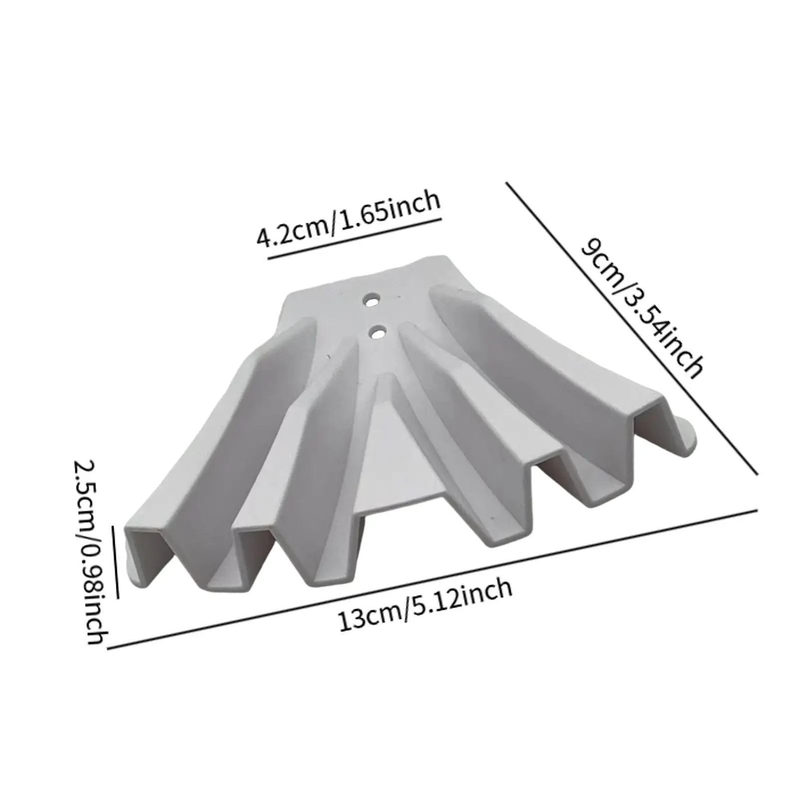 Gutter Downspout Disperser Water Drainage Splash Prevention Effective Splash Block for Landscape Floor Ground Cement Outdoor