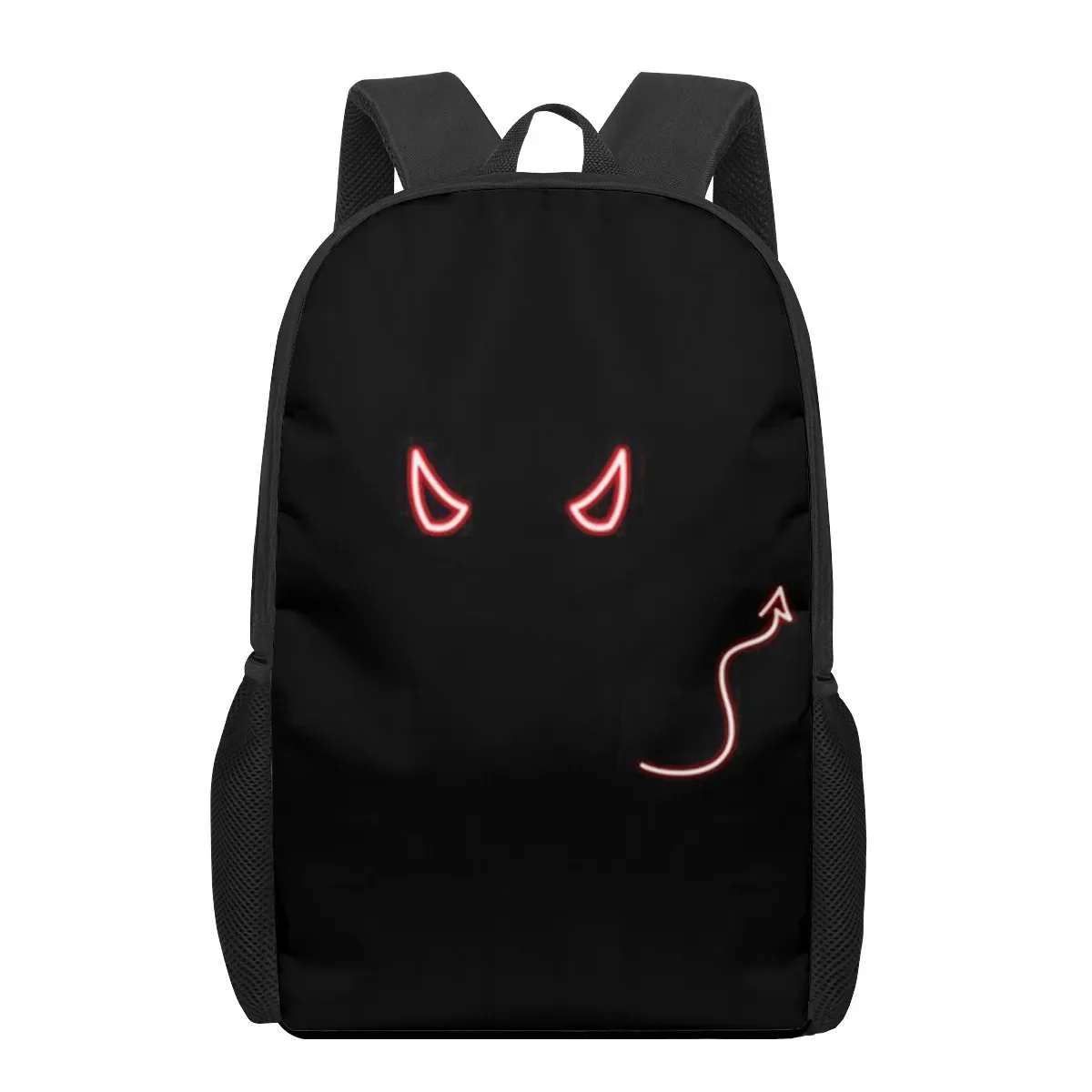 Demon Lucifer Morningstar 16inch School Bags  3D Print Kids Backpack Schoolbags Black Bookbags for Teenager Girls Boys Children