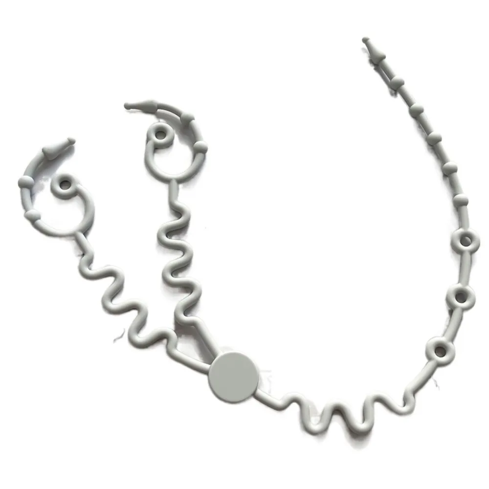 

Portable Silicon Nipple Anti-drop Chain Safety Double Head Baby Pacifier Chain Stroller Accessories Adjustable